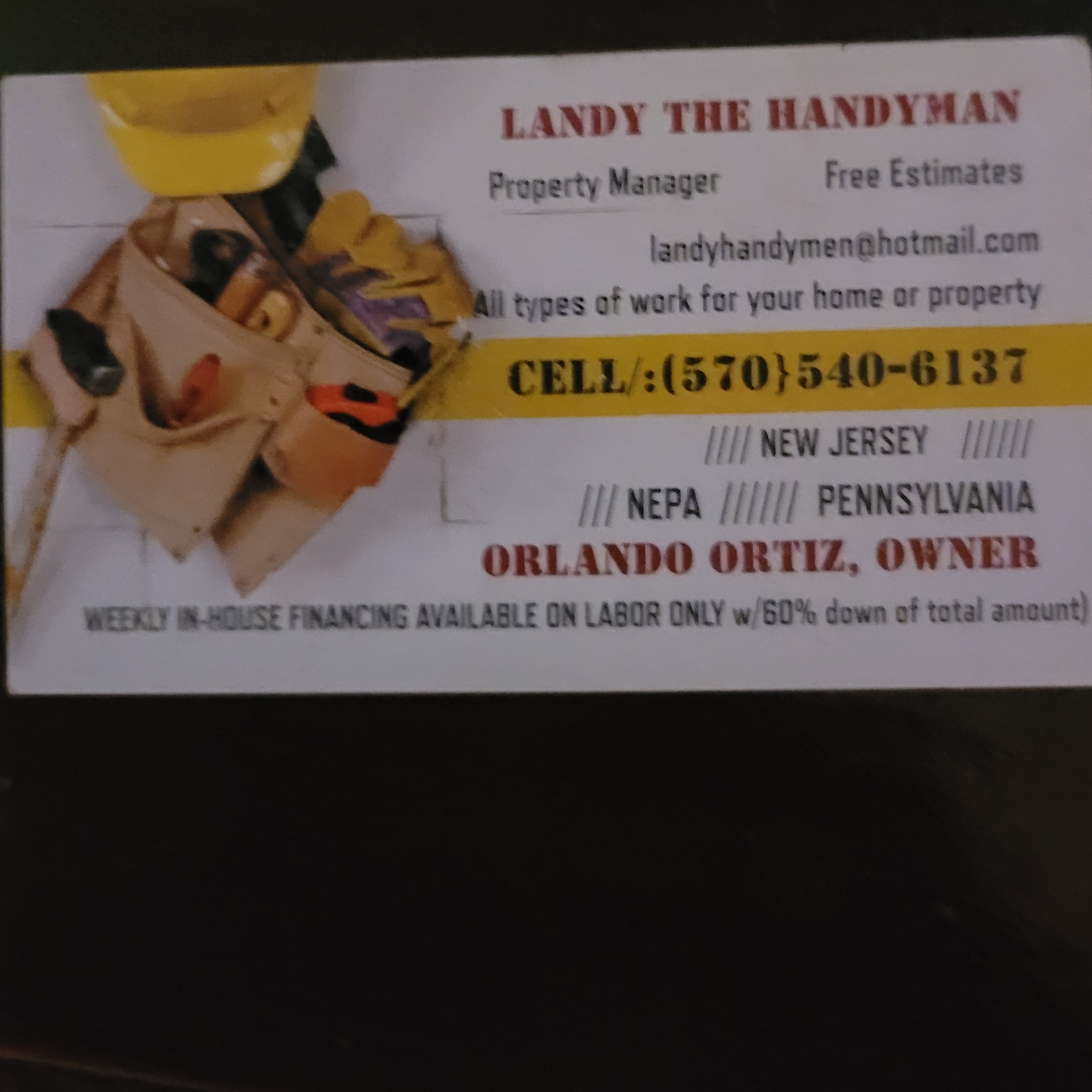 Landy the handyman logo