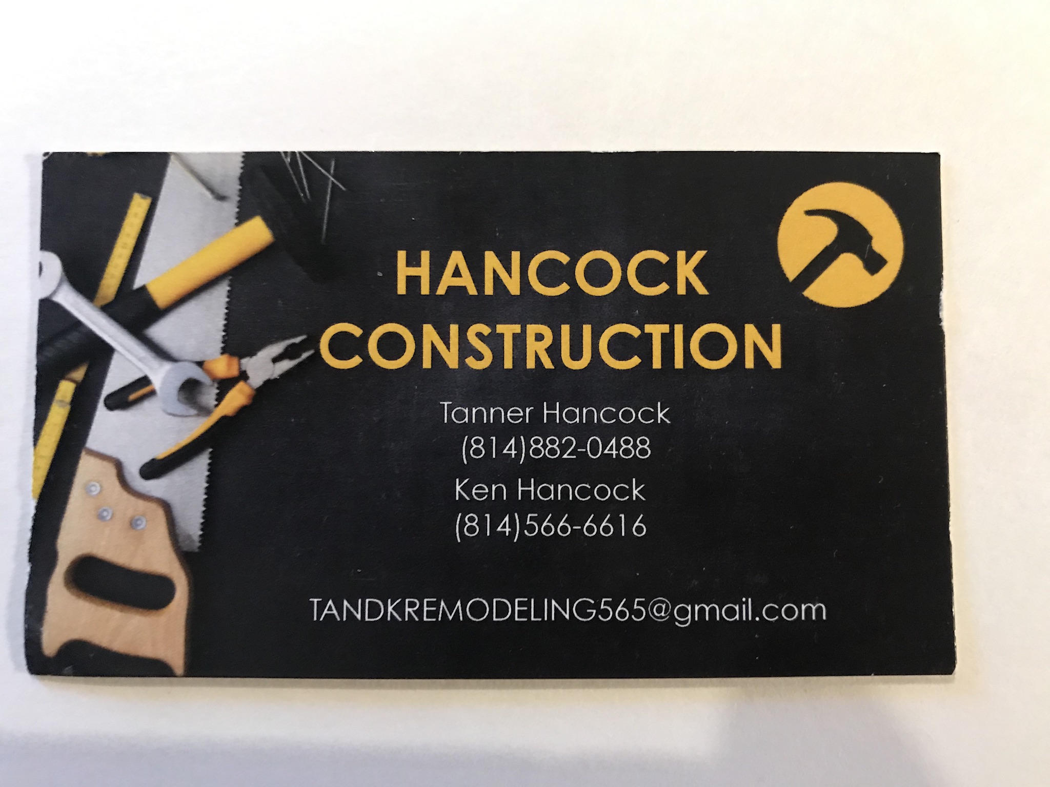 Hancock Construction logo