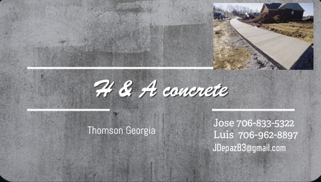 H & A concrete logo