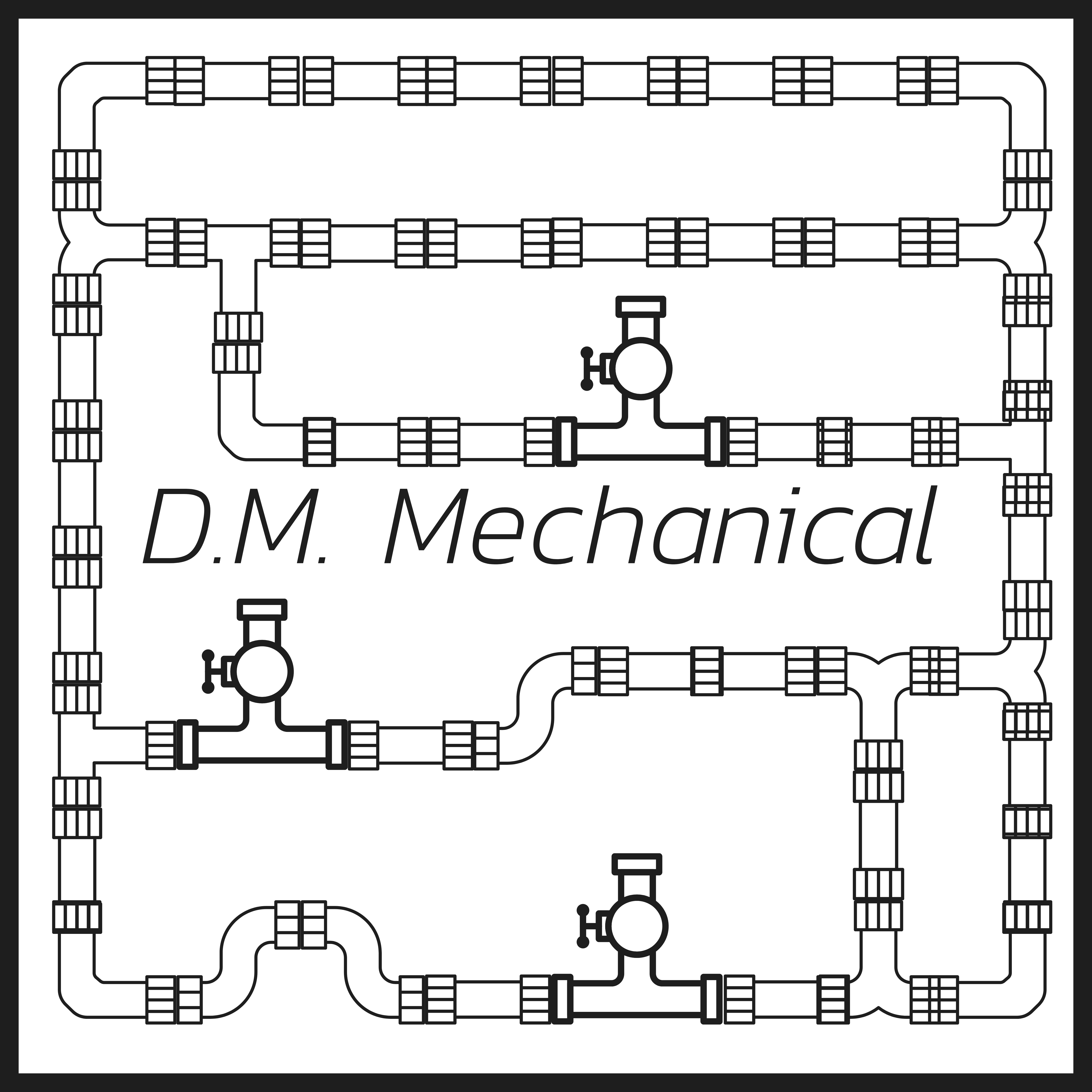 D.M. Mechanical logo