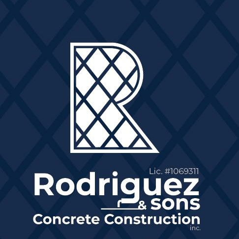 Rodriguez & sons concrete construction logo