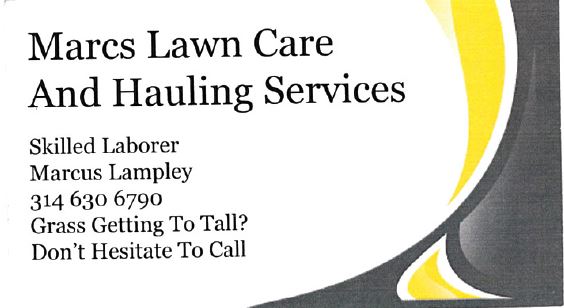 Marc's Lawn Care and Hauling Services logo