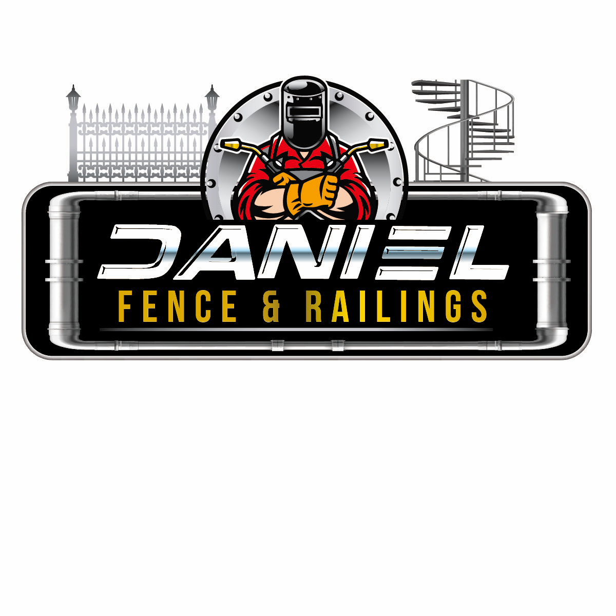 Daniel fence and railing corp logo