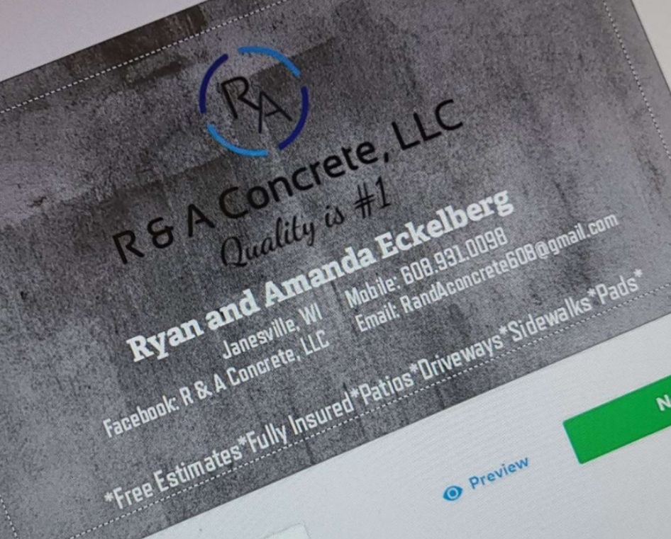 R & A Concrete LLC logo