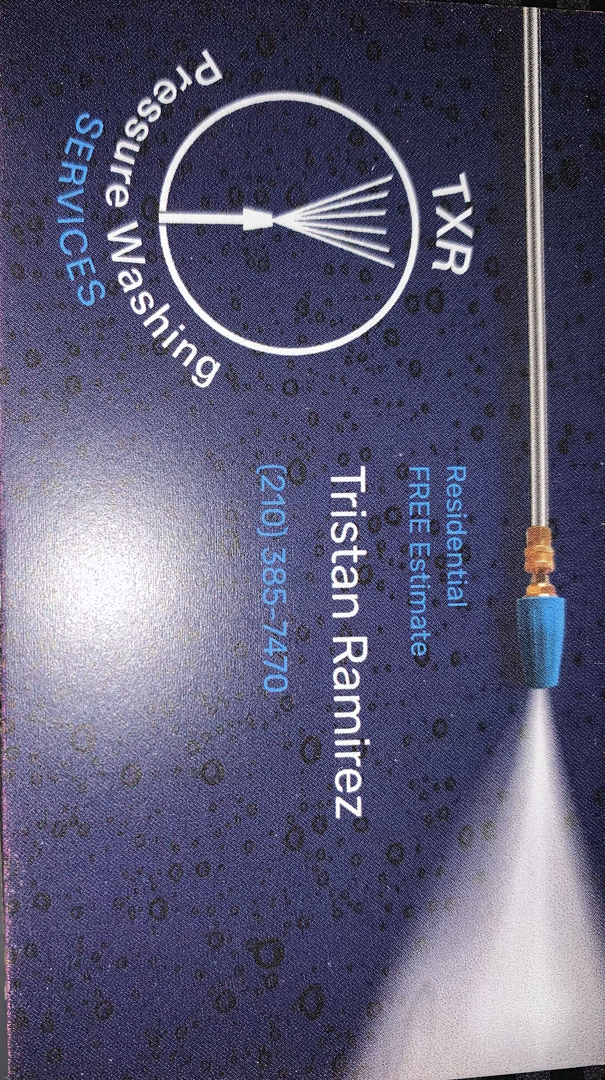 Logo for TXR Pressure Washing