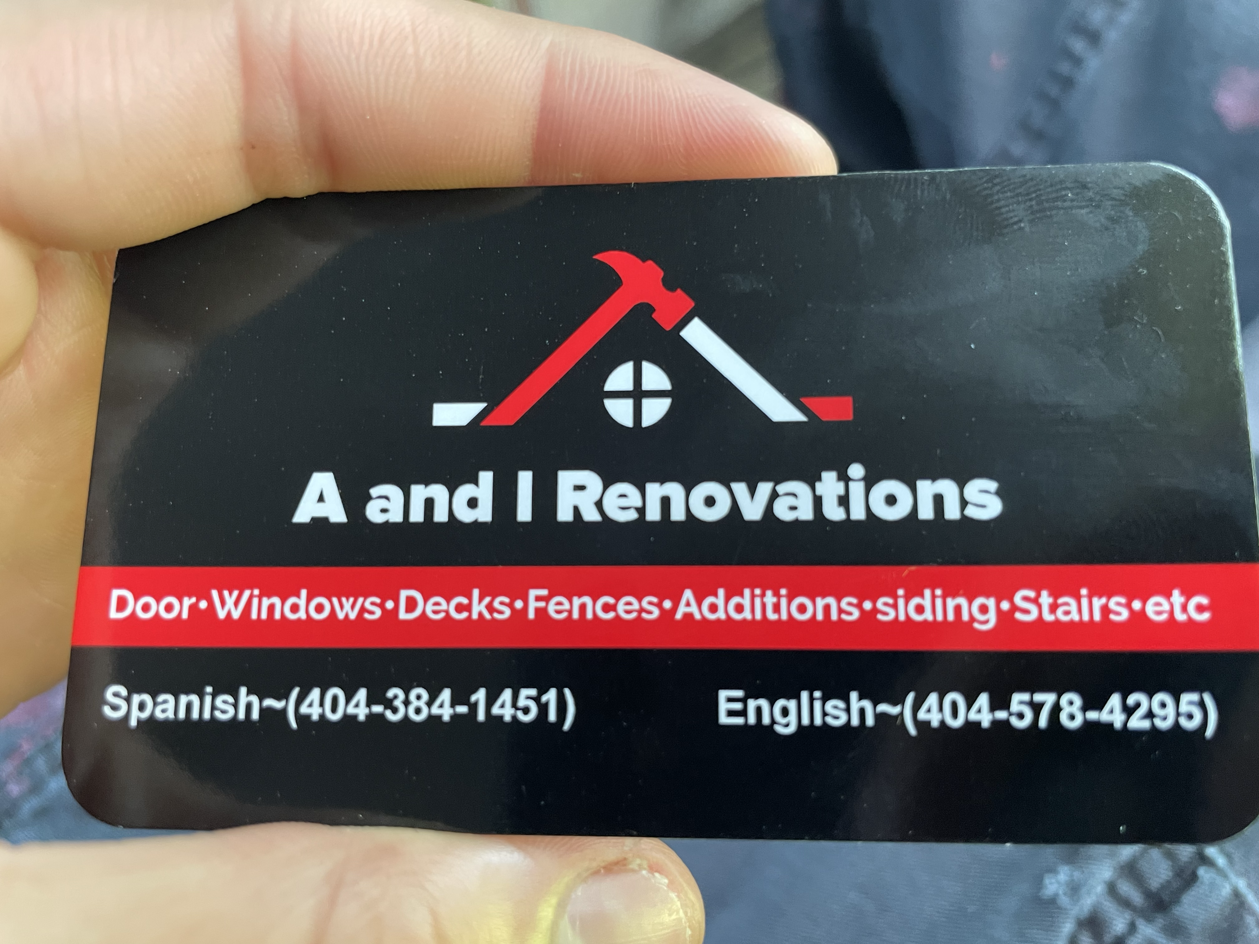 A&I remodeling logo