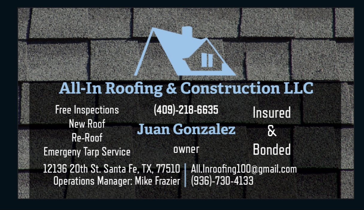 All-In Roofing & Construction logo