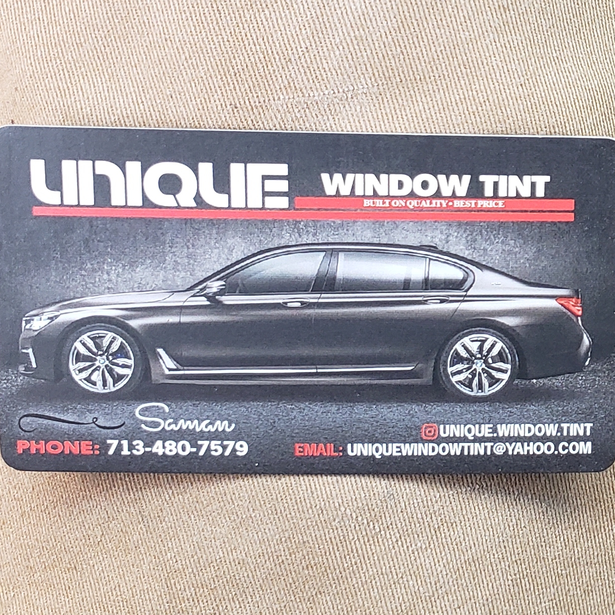 Avatar for Unique window tint