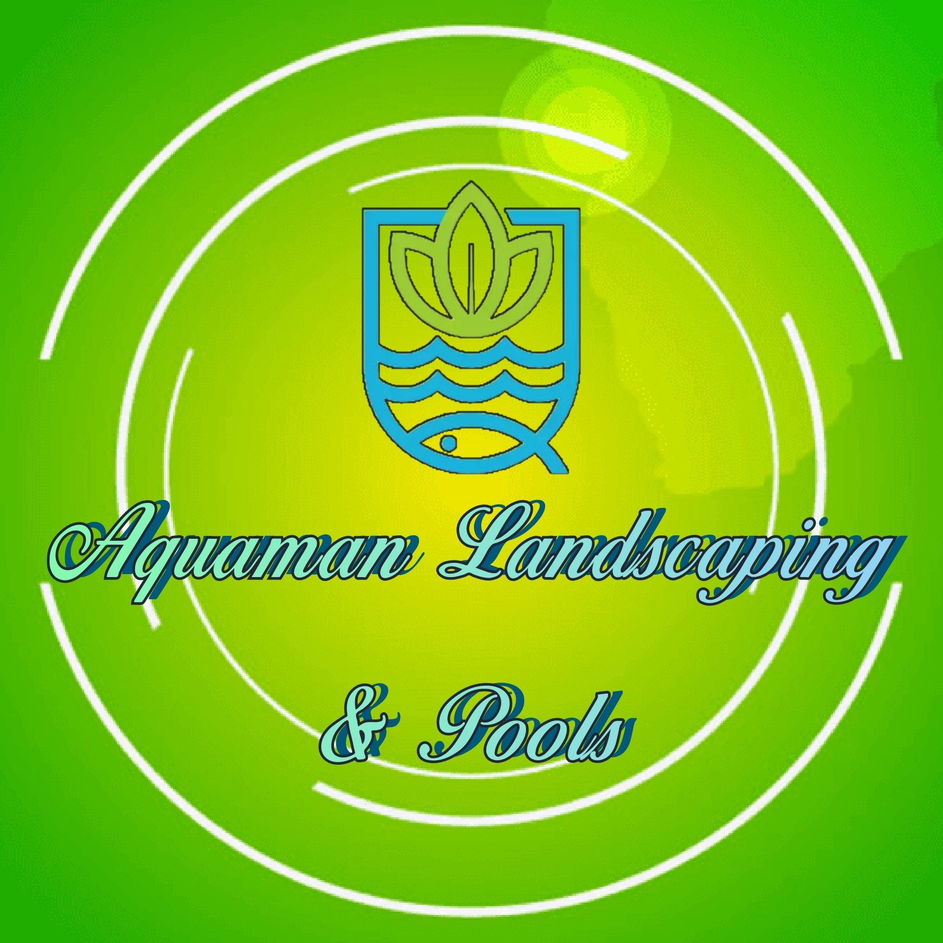 Aquaman Landscaping and Pools logo