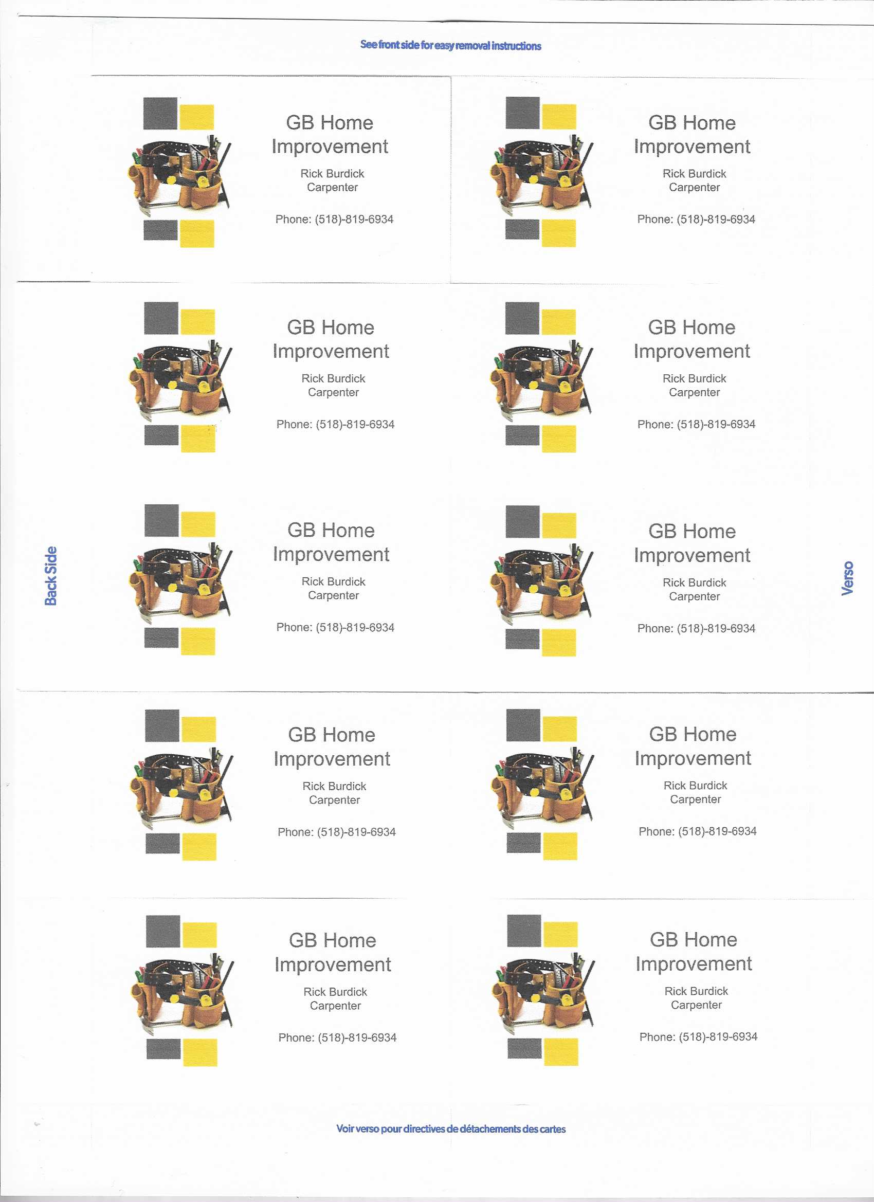 GB Home Improvement logo