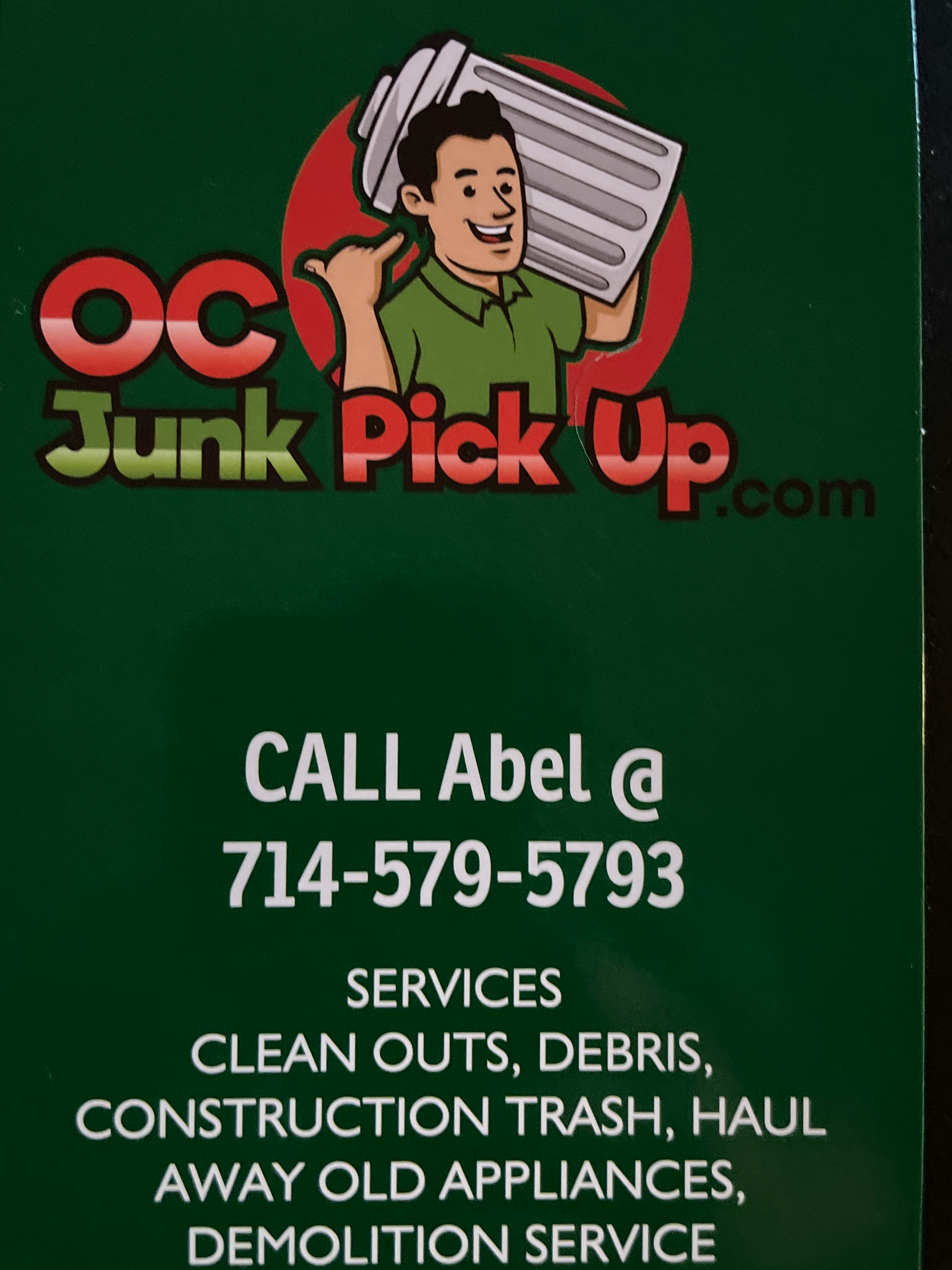 Logo for OC JUNK PICK UP