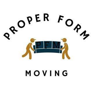 Proper Form moving LLC logo