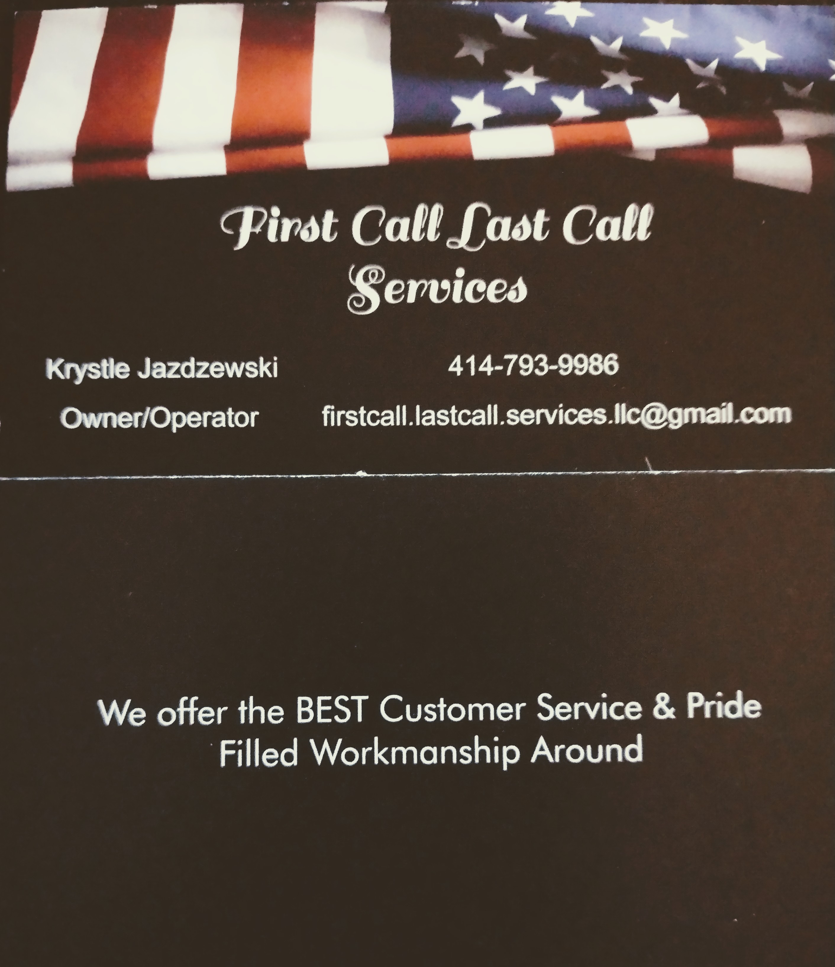 First Call Last Call Services logo