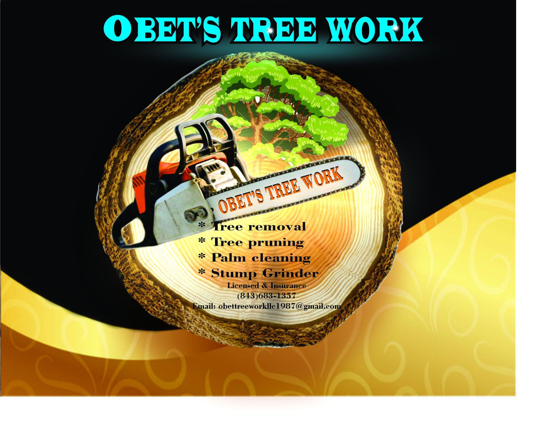Logo for Obet's Tree Work
