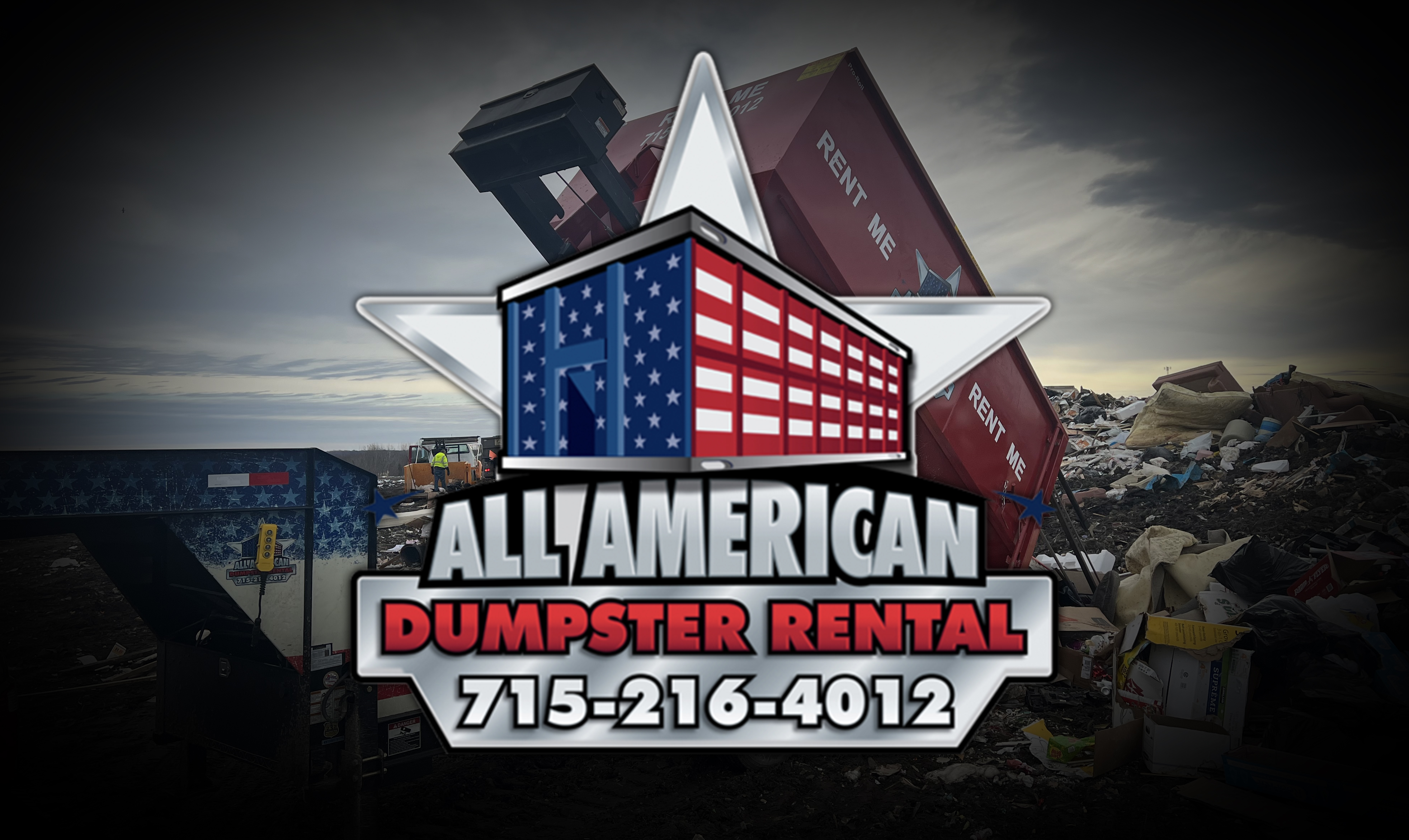 All American Dumpster Rental and Services logo