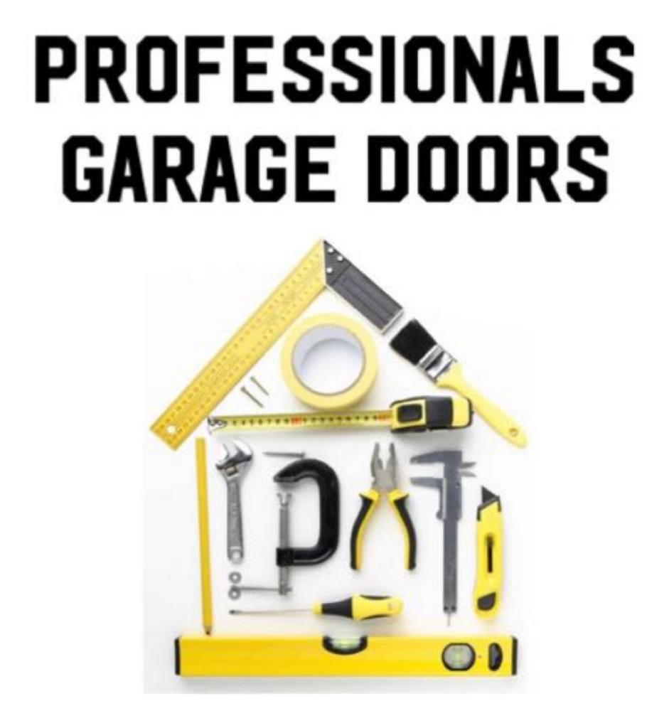 PROFESSIONALS GARAGE DOORS logo
