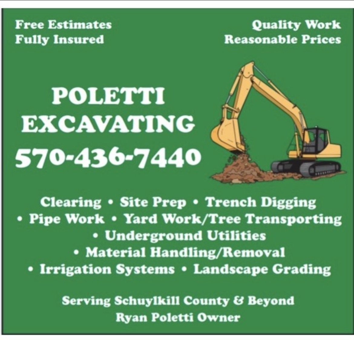 Poletti Excavating logo