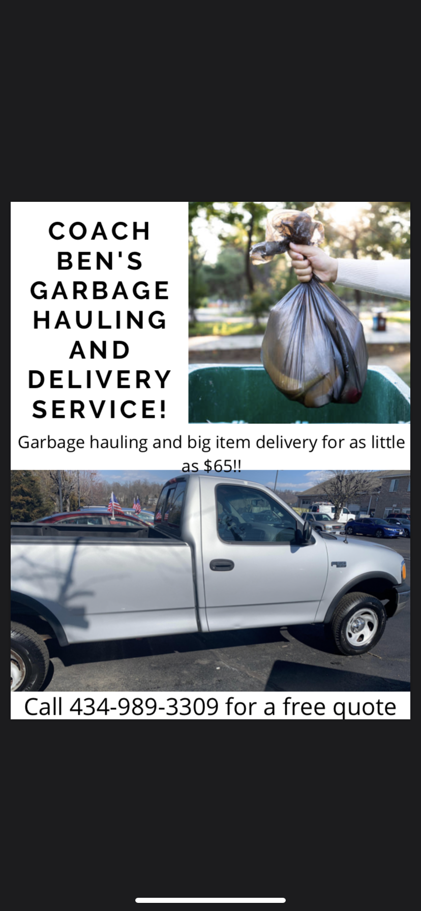 Coach Ben Hauling and Delivery logo