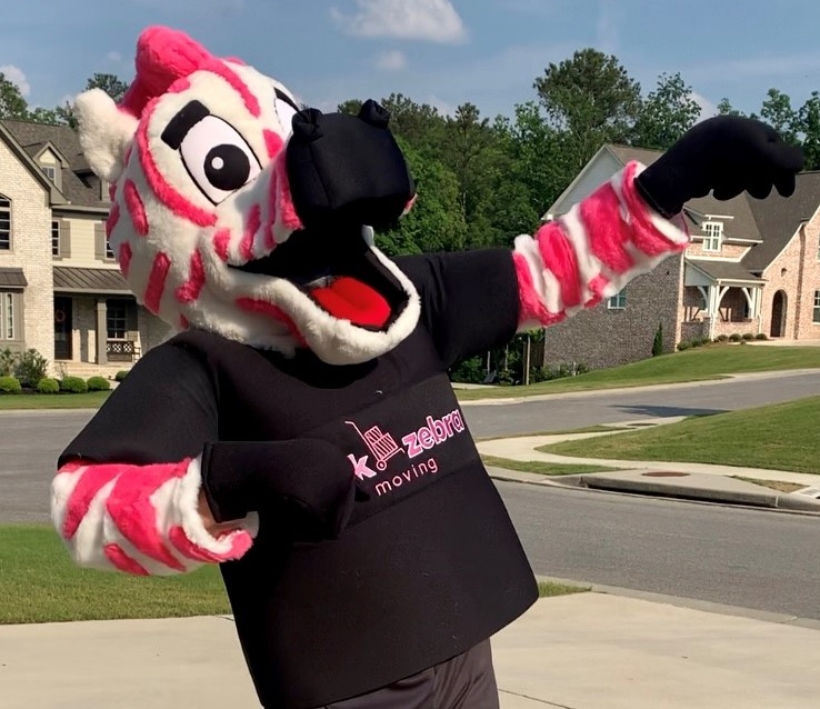 Pink Zebra Moving logo