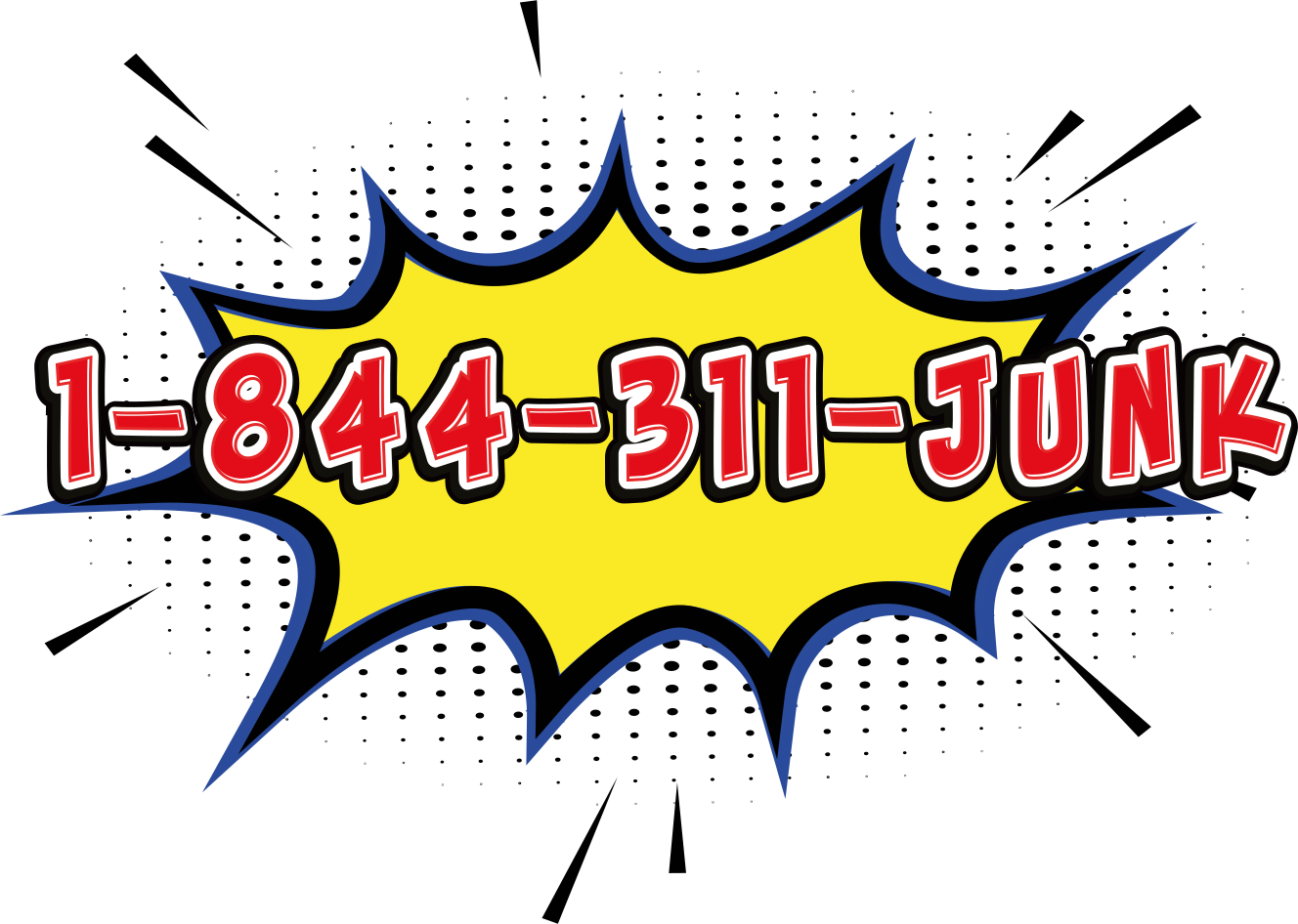 1-844-311-JUNK**** logo