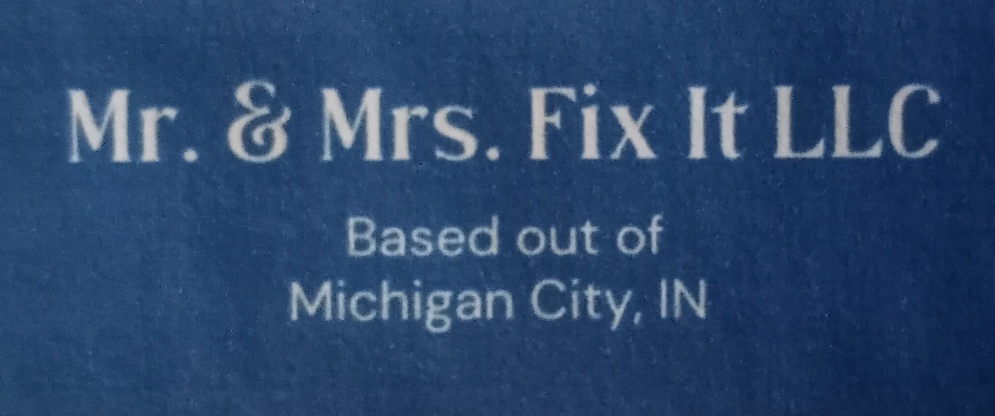Mr. & Mrs. Fix it logo