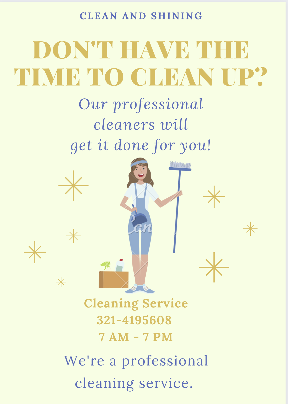Shine and clean logo
