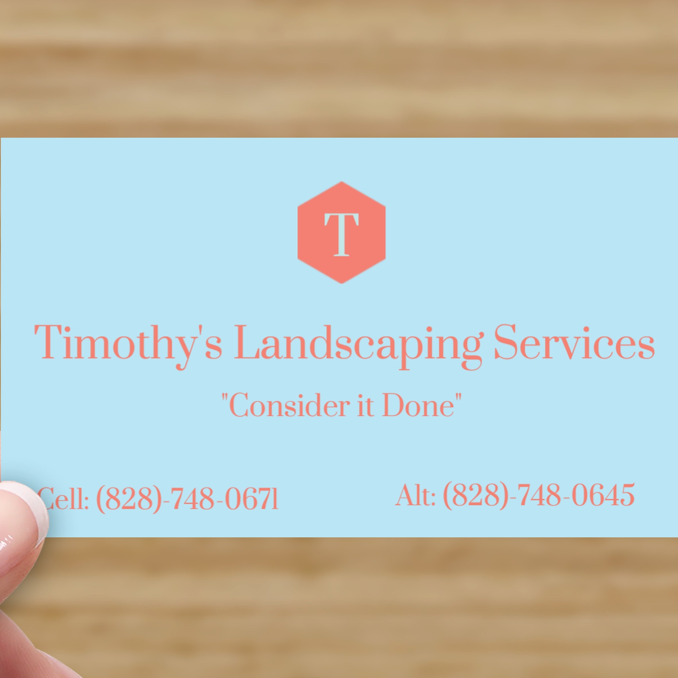 Timothy's Landscaping Services logo
