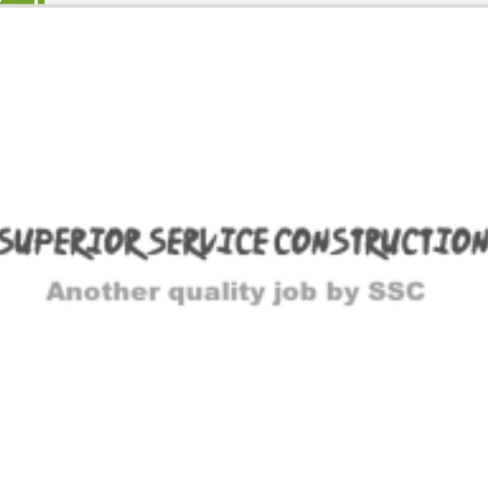 Superior service construction logo