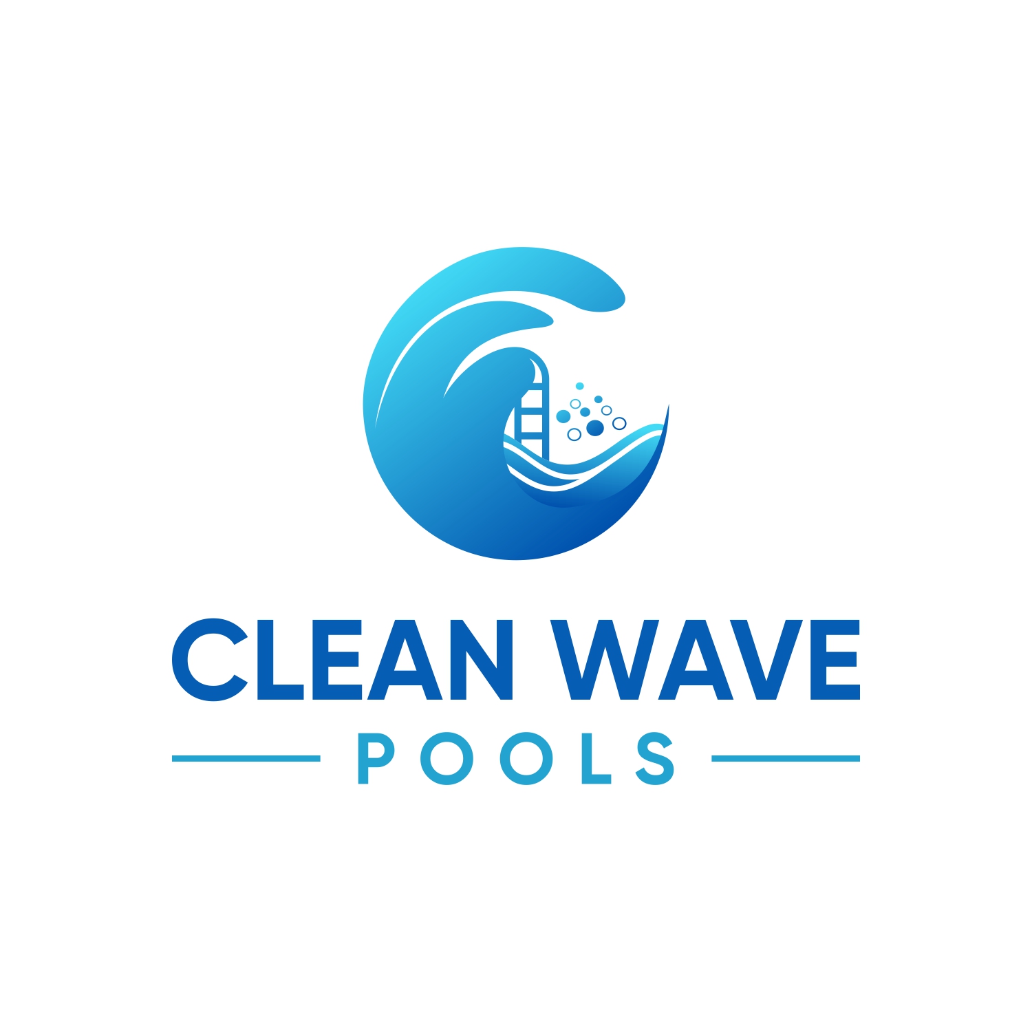 Clean Wave Pools logo