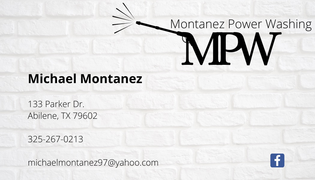 Montanez power washing logo