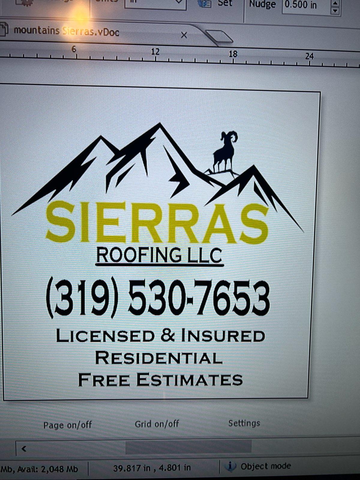 Sierra's roofing logo