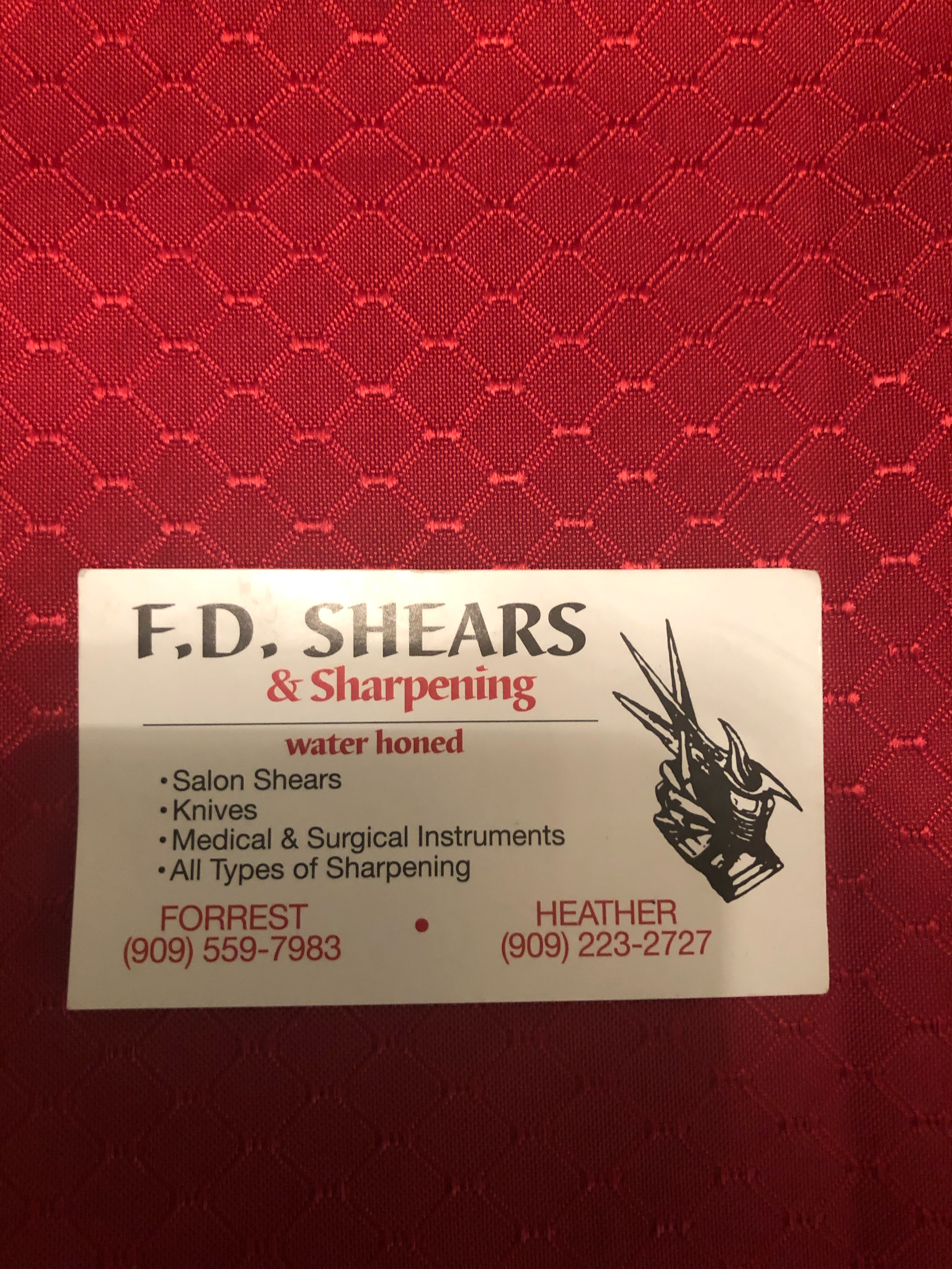 FD Shears And Sharpening logo