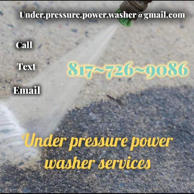 Logo for Under pressure power washer.