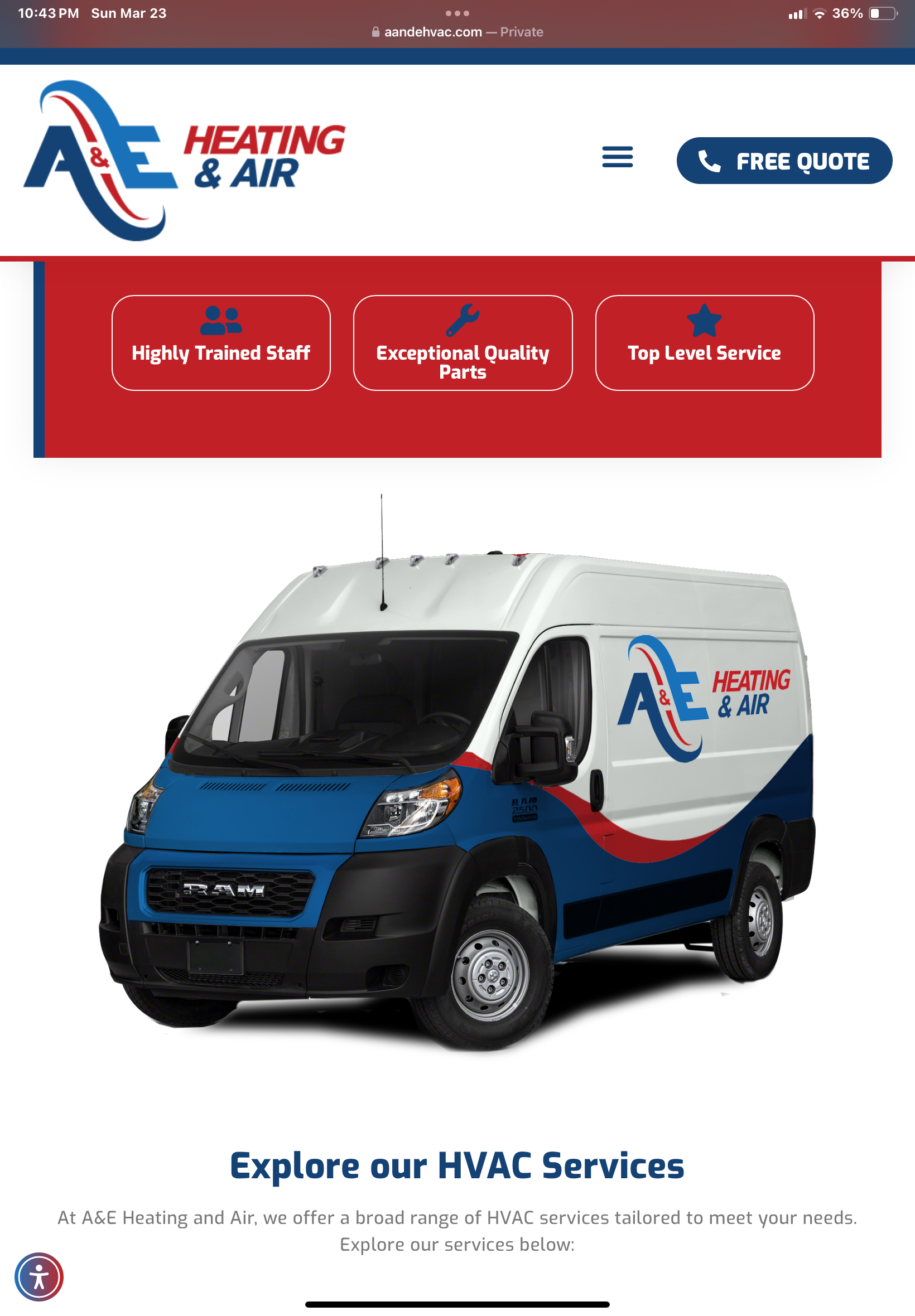 A&E Heating and Air HVAC logo