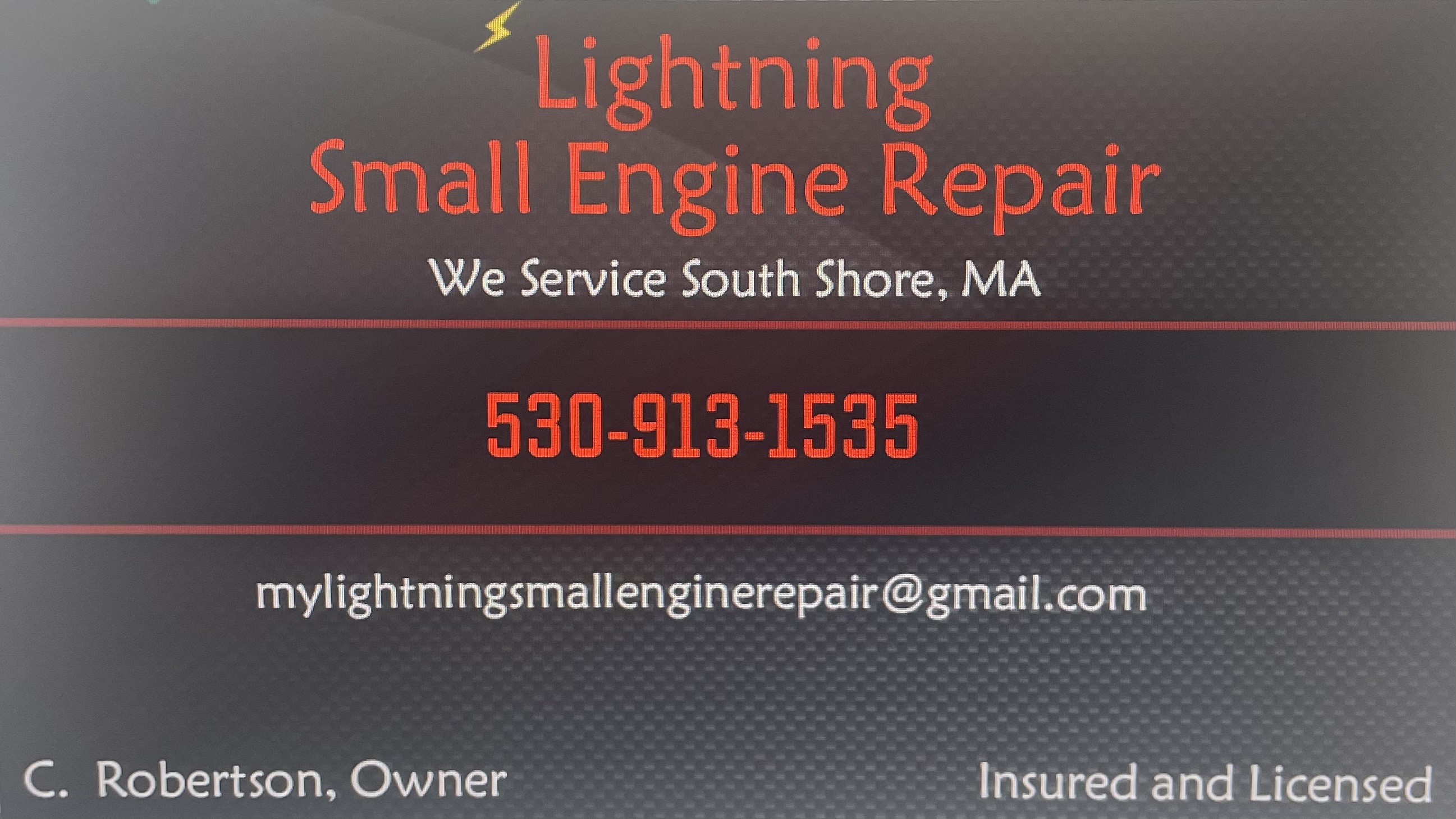 Lightning Small Engine Repair logo