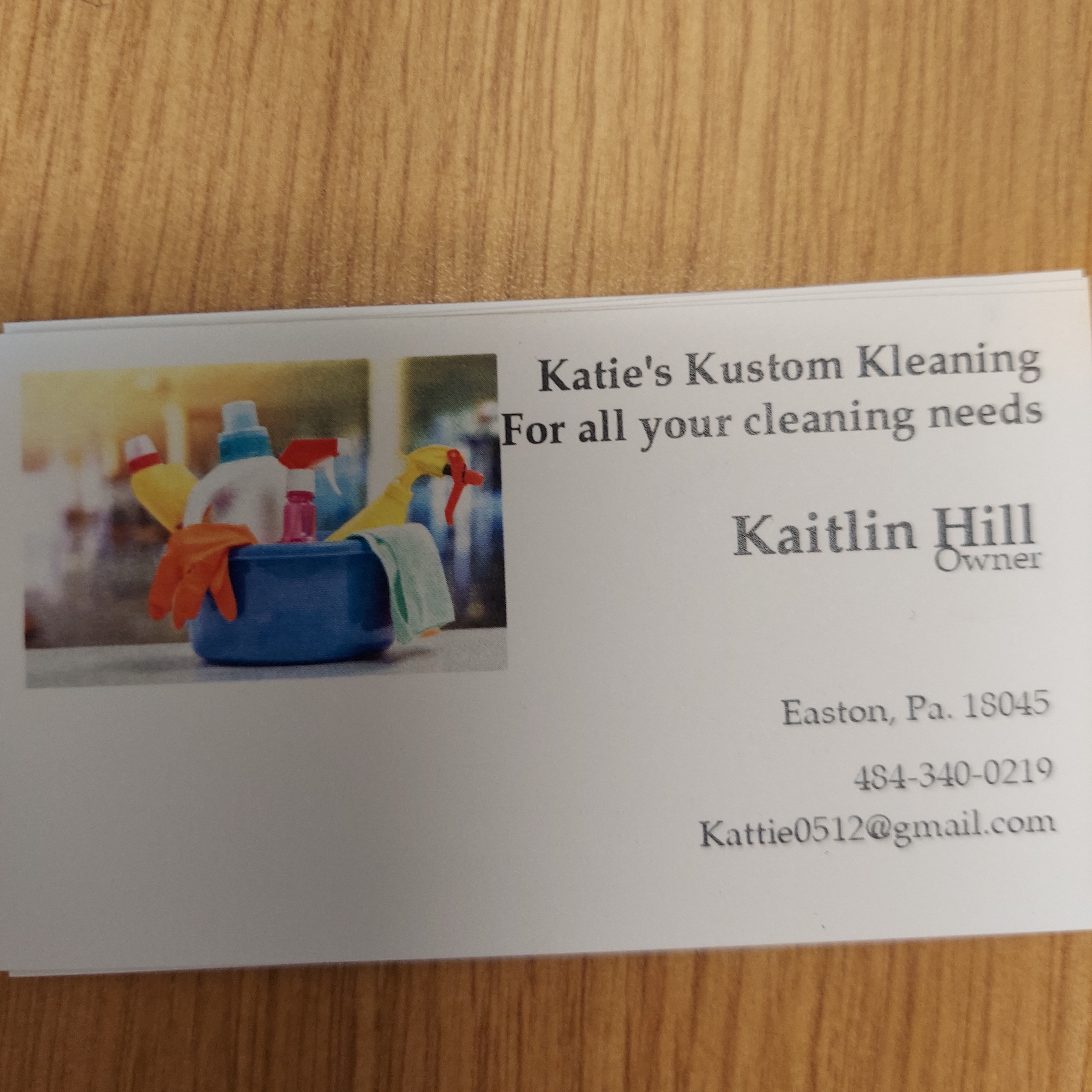 Katie's Kustom Kleaning logo