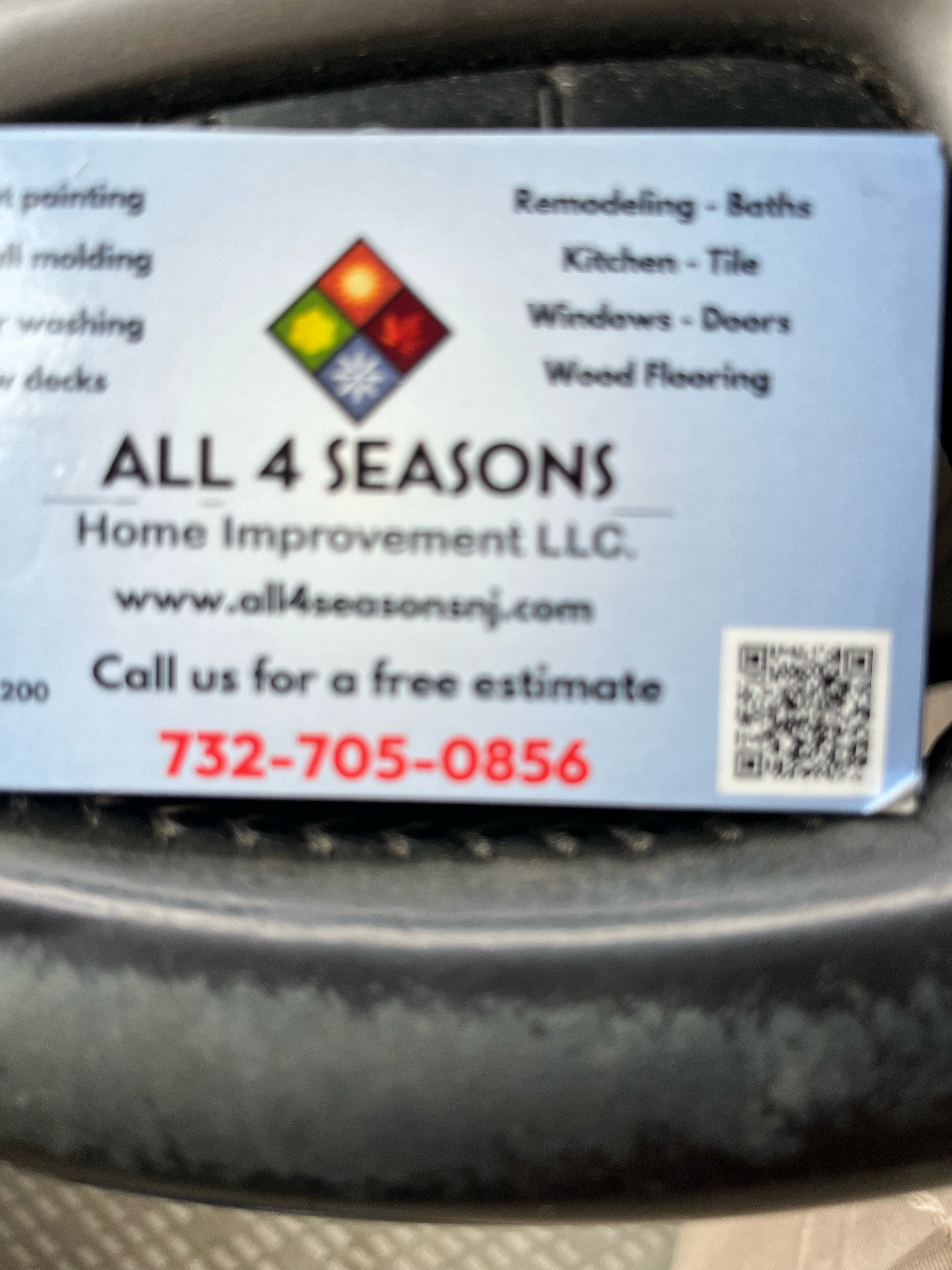 Logo for All 4 Seasons Home Improvement LLC.