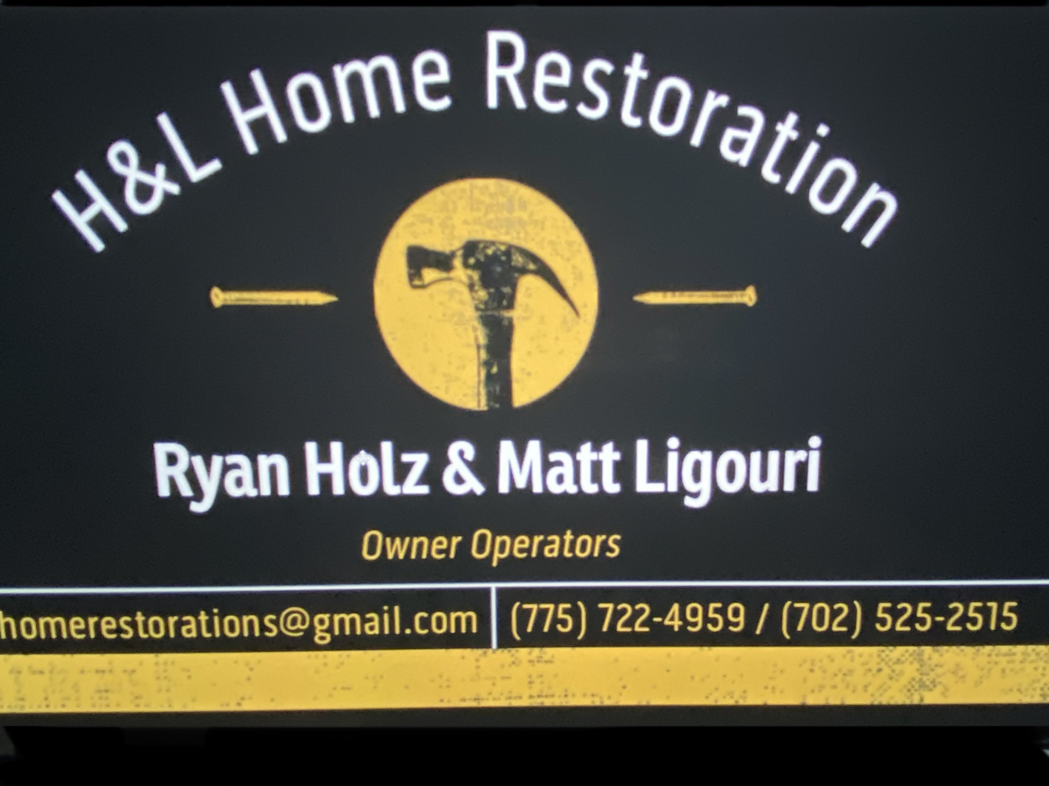 H&L Home Restorations logo