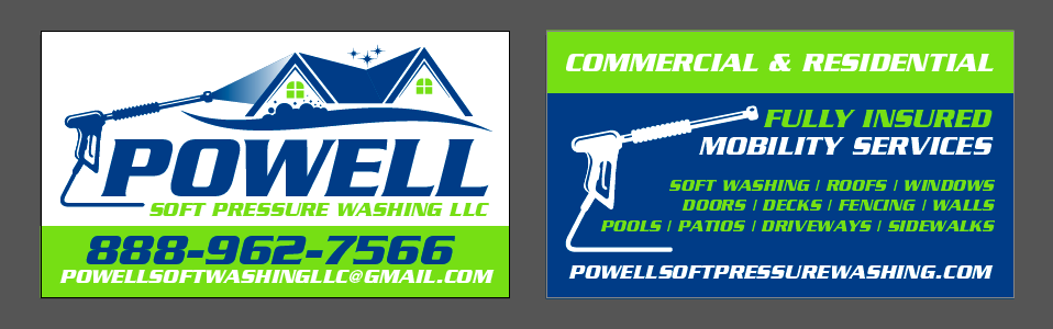 Logo for Powell Soft Pressure Washing