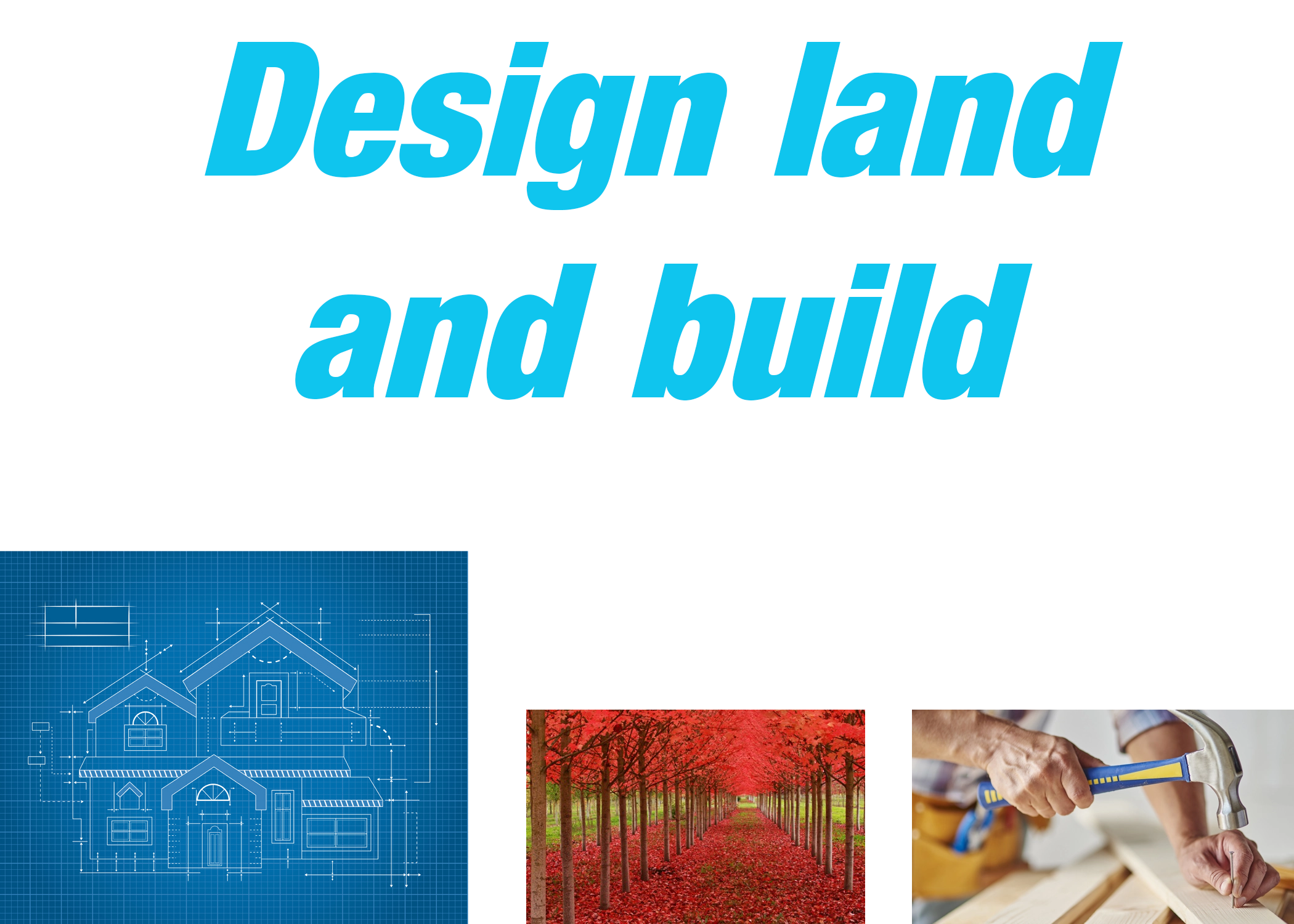 Design Land and Build logo