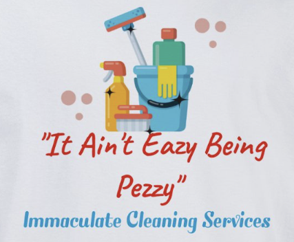 It Ain't Eazy Being Pezzy Immaculate Cleaning Service logo