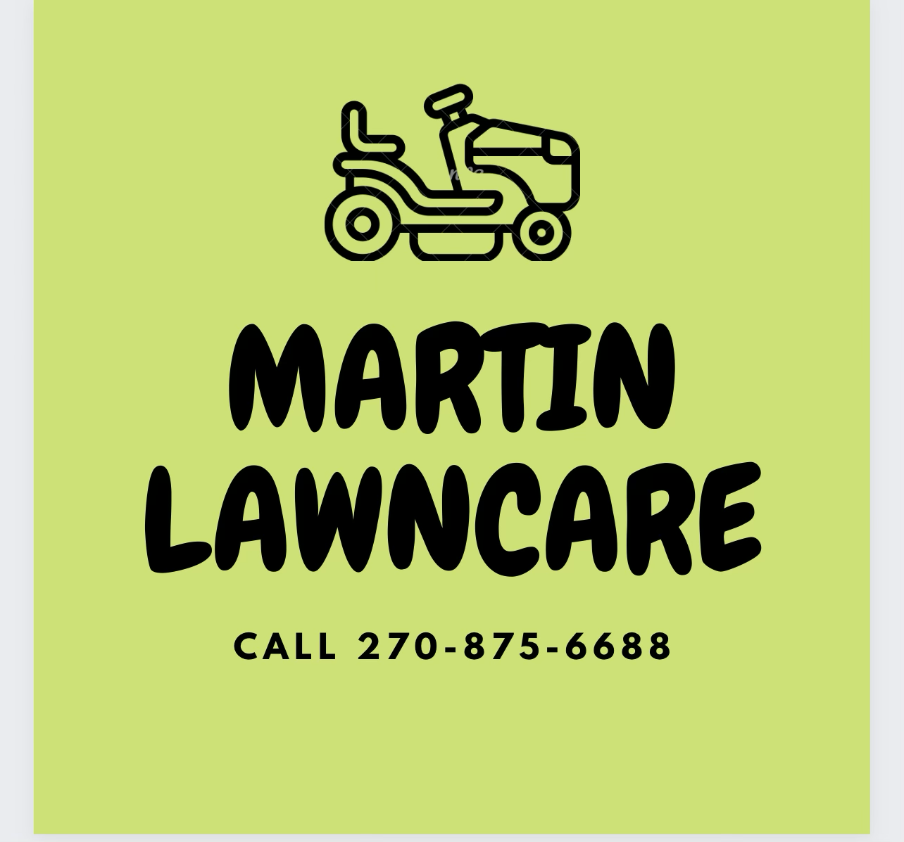 Martin lawncare logo