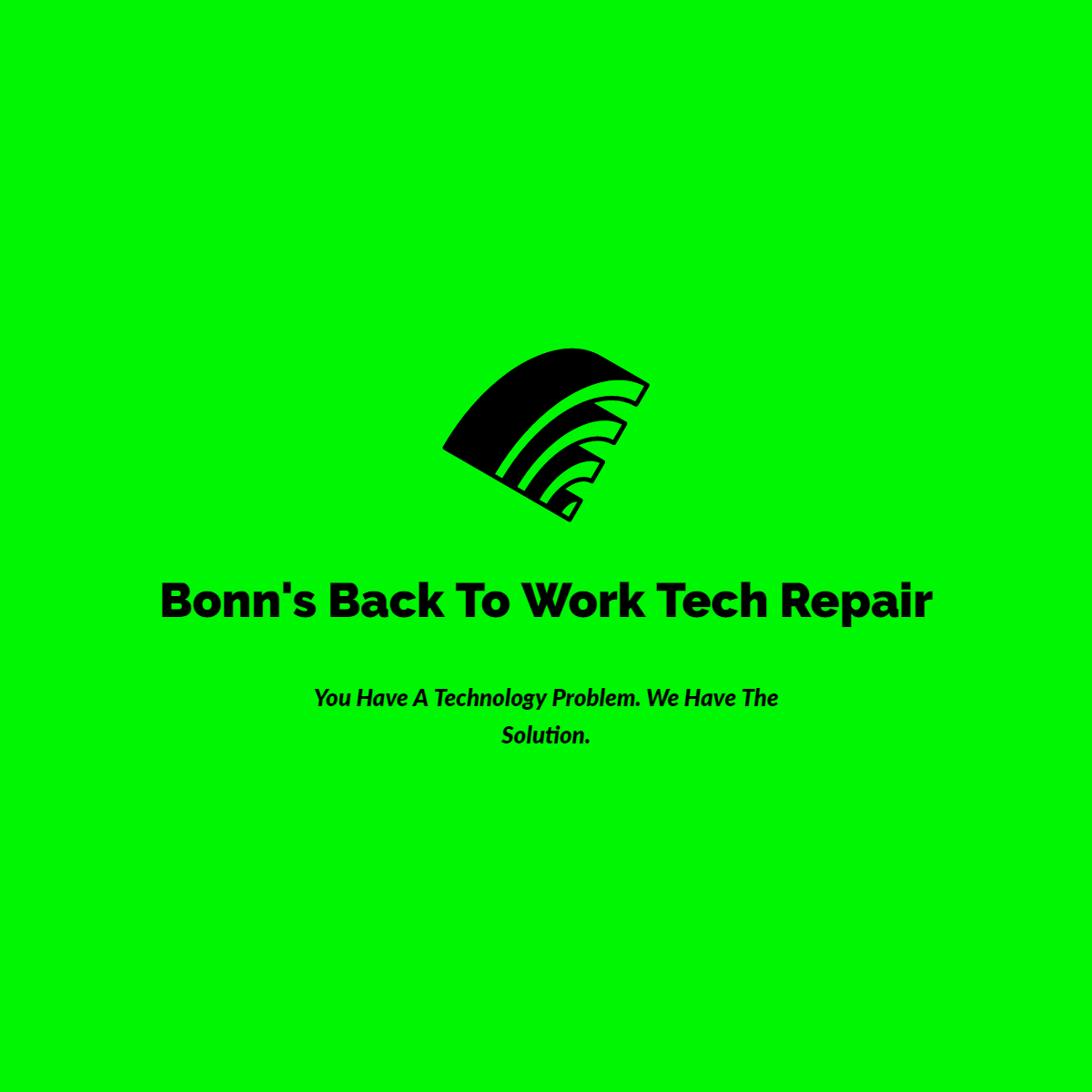 Bonn's Back To Work Tech Repair logo