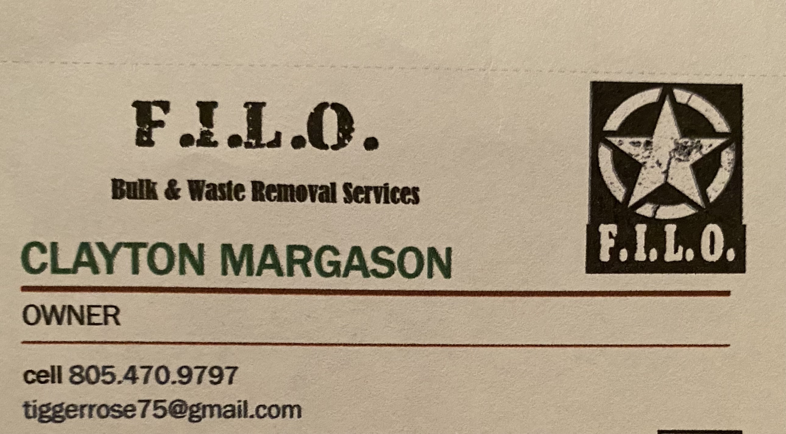 F.I.L.O. Bulk & Waste Removal Services logo