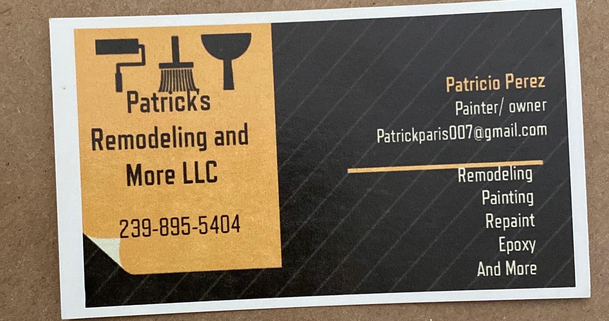 Patrick's Remodeling and More LLC logo