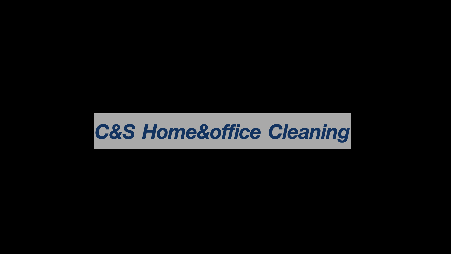 C&S Home & Office cleaning services logo