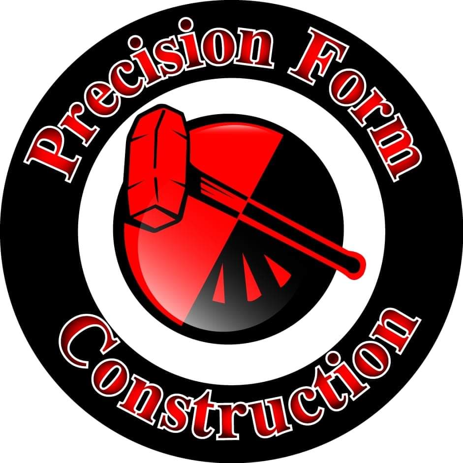 Precision form construction logo