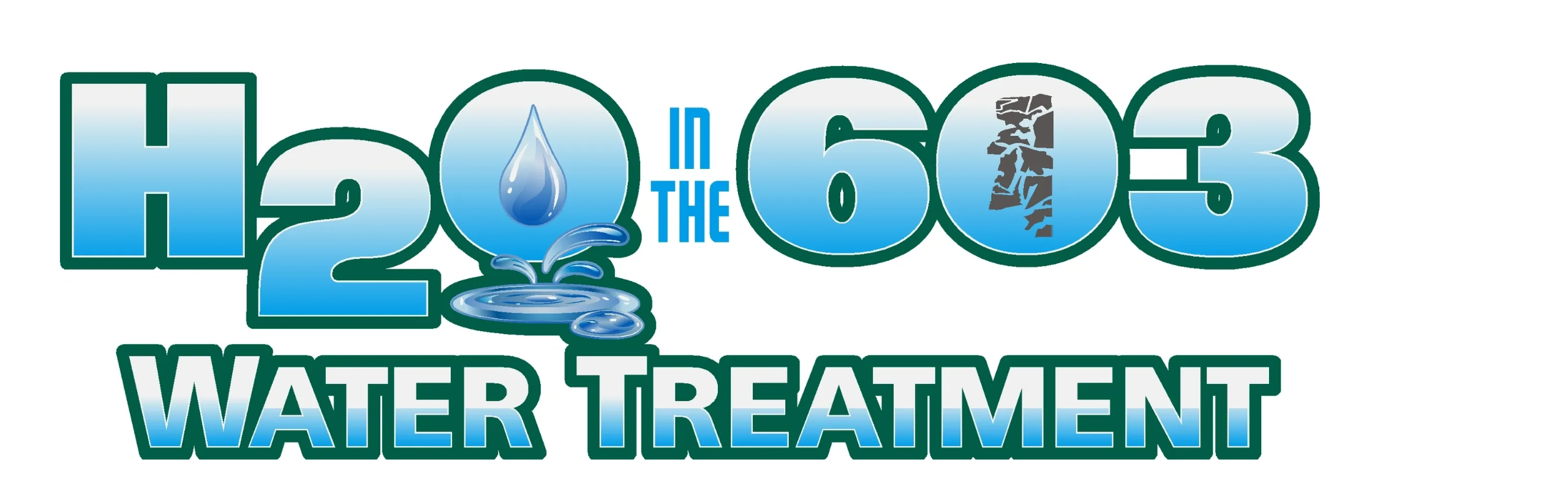 H2O in the 603 Water Treatment logo