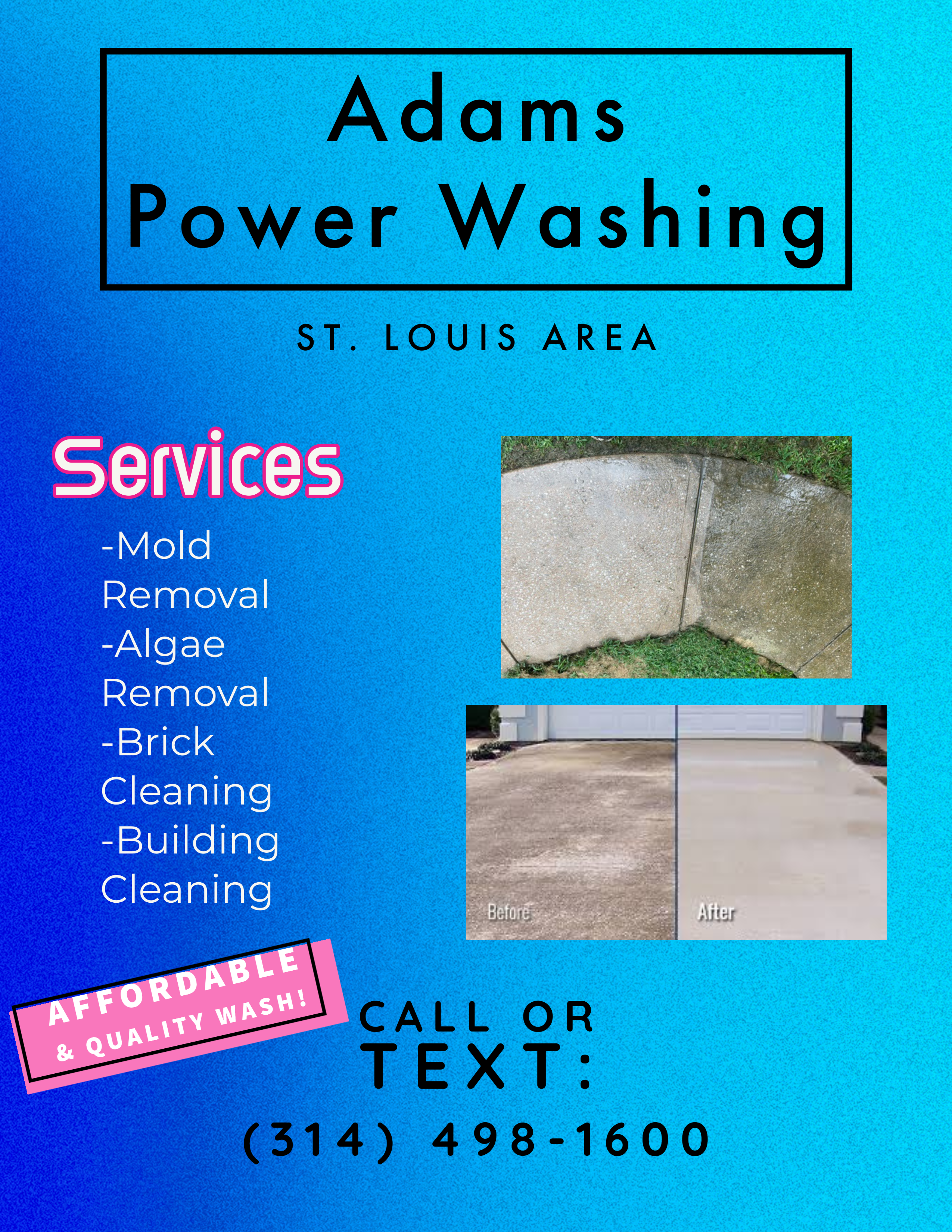 Adams Power Washing logo