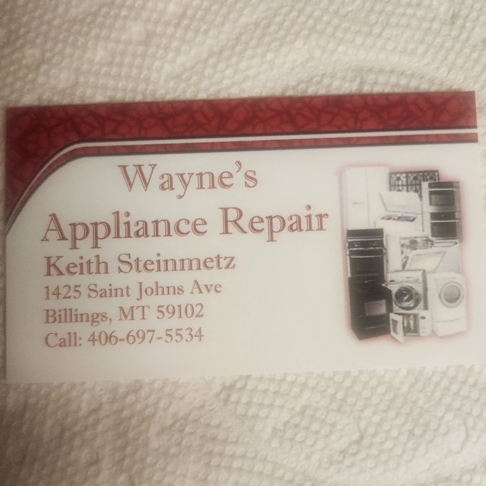 Wayne's Appliance Repair Corp logo